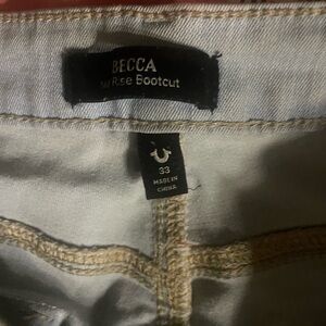 True Religion Blue Boot Cut Jeans